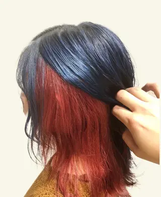 ミディアム カラー ケアブリーチ /髪質 改善/古橋圭史郎のヘアスタイル