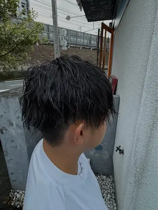 パーマ ヘアアレンジ メンズ 大立 七夏のヘアスタイル