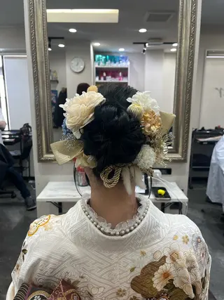 ロング ヘアアレンジ 籾木 美優のヘアスタイル