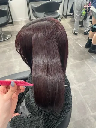 ミディアム カラー 🎀暖色/ラベンダー /paru🤍のヘアスタイル