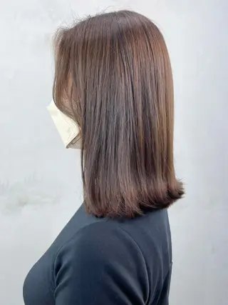 ミディアム パーマ カラー ヘアアレンジ ITbyALBUM 中野店のヘアスタイル