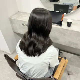 セミロング emma所属・RINA 韓国ヘア/半個室のヘアスタイル
