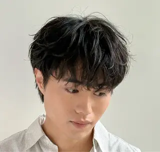 ショート パーマ メンズ 【メンズ特化】 池田大成✂︎のヘアスタイル