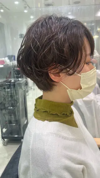 ショート パーマ 💫骨格診断カット 🌈KAHOのヘアスタイル