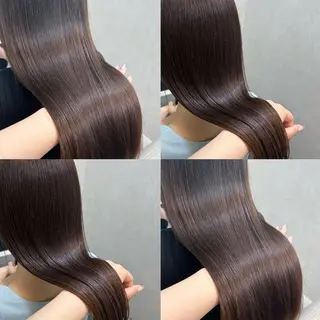ロング カラー アベ マコトのヘアスタイル