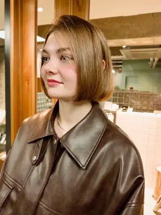 ミディアム PAPRE所属・オオバ リュウ /ショート、ボブ推しのヘアスタイル