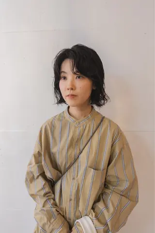 ミディアム カラー パーマ Genta @gegege75のヘアスタイル