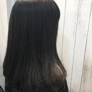 セミロング カラー パーマ 金崎 新吾のヘアスタイル
