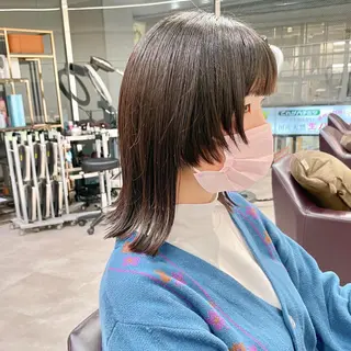 セミロング カラー ショート/ボブ/ 透明感カラー/ほのかのヘアスタイル