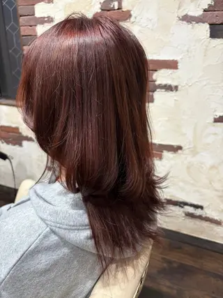 セミロング Calbari 鎌田美歩のヘアスタイル