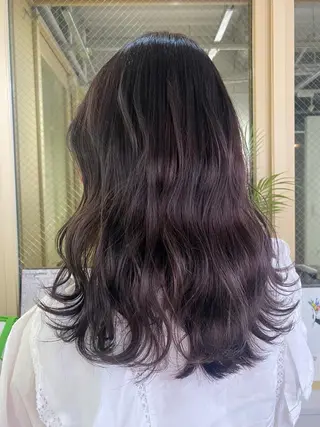 ロング ハイトーン&髪質改善 ＆韓国エクステ🤎のヘアスタイル