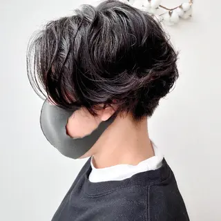 ショート パーマ 髪質改善/ブリーチ 田代 龍我のヘアスタイル