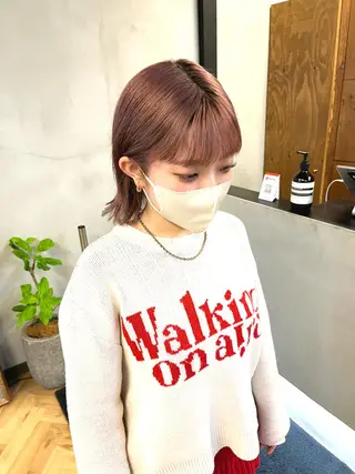 ミディアム カラー esu西梅田所属・ena/ブリーチなし 透明感・レイヤー🎀のヘアスタイル