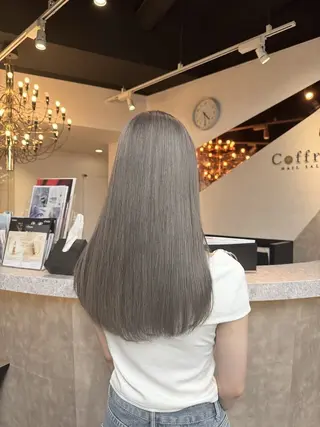 ロング カラー 韓国/レイヤー/ 透明感🩶ひかる🩶のヘアスタイル