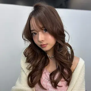 ロング カラー 暗髪／艶髪／渋谷/ モモカ🎀のヘアスタイル