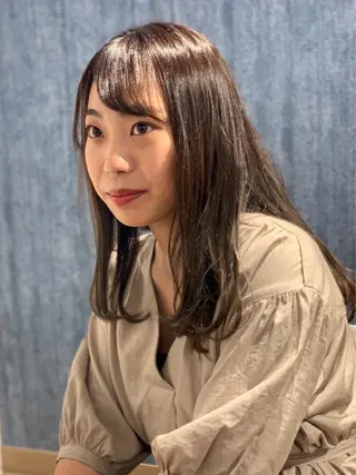 セミロング 大場 優のヘアスタイル