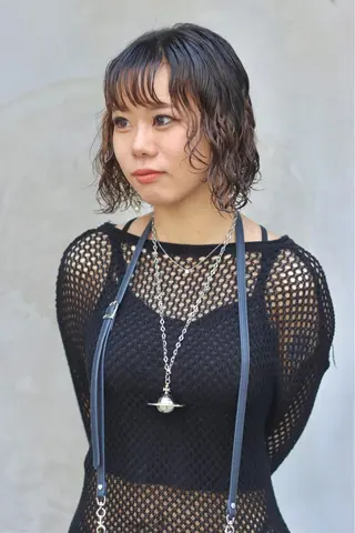 ミディアム パーマ Joh/メンズカット /レイヤー/ブリーチのヘアスタイル