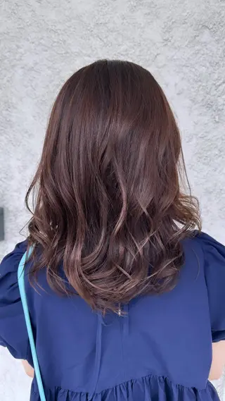 セミロング カラー 椎葉 祐也のヘアスタイル