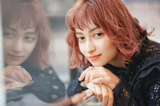 ミディアム パーマ カラー N° +aero 横浜のヘアスタイル