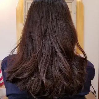 セミロング パーマ 片岡 賢次のヘアスタイル