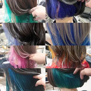 ミディアム カラー ACROあべの店所属・艶カラー/インナー /グラデ/大西小百合のヘアスタイル