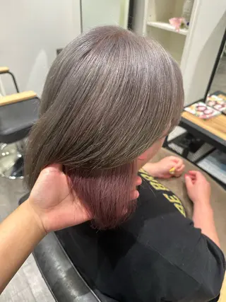 ミディアム カラー 艶髪レイヤー上田 紗也🇰🇷💗のヘアスタイル