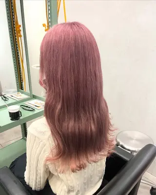 ロング カラー 暖色ハイトーン特化 🥇Mioのヘアスタイル