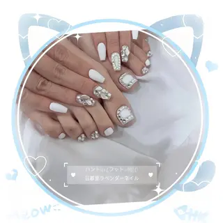 ネイル ラベンダー💖日暮里 ルル💖ネイルのネイルデザイン