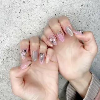 セミロング カラー パーマ ヘアアレンジ メンズ キッズ ネイル マツエク・マツパ Salon Ｋのネイルデザイン