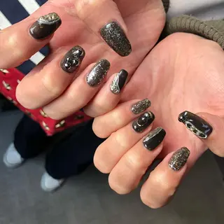 ロング カラー ヘアアレンジ キッズ ネイル マツエク・マツパ 福田 加奈のネイルデザイン