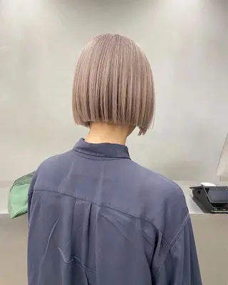 ショート カラー yuna/ボブカット /ハイトーンカラーのヘアスタイル