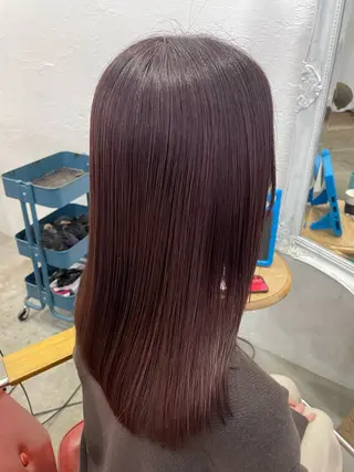 セミロング カラー fio マナミのヘアスタイル