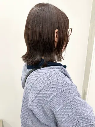 ミディアム 小顔ボブ/お悩み解決 /ボブパーマ/とういのヘアスタイル