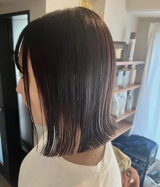 ミディアム カラー 英語ok sohee ソヒ 305号室のヘアスタイル