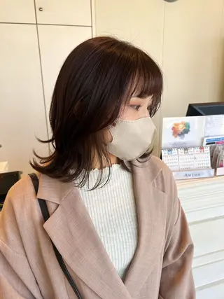 ミディアム ヘアアレンジ ラシェンテ宝塚所属・HONOKA /顔周りレイヤー得意の眉毛・アイブロウイメージ