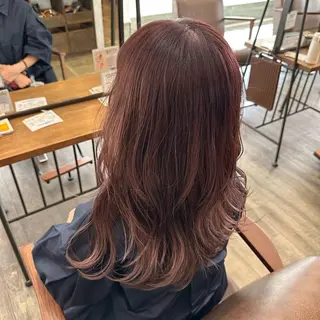 カラー 岩本みるか/ 暖色カラー/ベージュのヘアスタイル