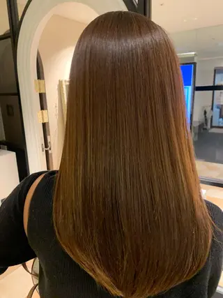 セミロング カラー パーマ 美髪ヘッドスパ🫧 西山紗奈江💆‍♀️のヘアスタイル