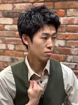 ショート メンズ 浅見 天翔のヘアスタイル