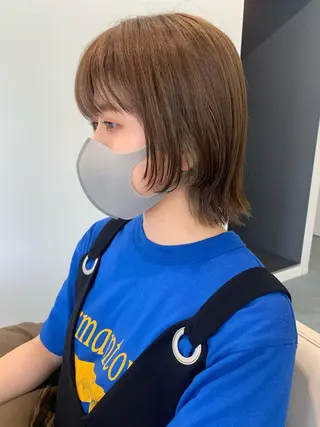 ショート Click所属・クニモトハルナ ボブ/柔らかカラーのヘアスタイル