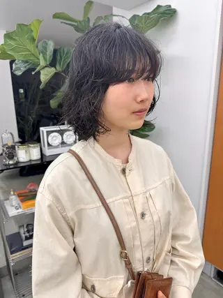 ショート パーマ ボブ/レイヤー/ケア パーマ/リュウタのヘアスタイル