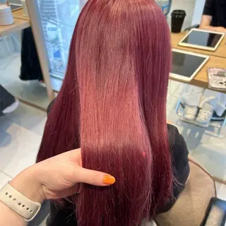 カラー ︎︎🌟韓国艶カラー ︎🌟璃奈 (ﾘﾅ)のヘアスタイル