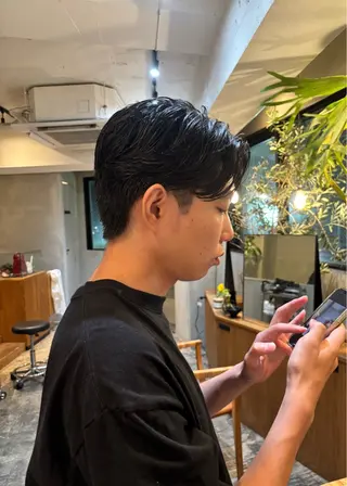 ショート メンズ 大人メンズショート/ ナチュラルヘア/福田のヘアスタイル