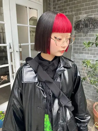 ショート カラー CACHÉ NAKAZAKI所属・CACHÉ わっちょのヘアスタイル