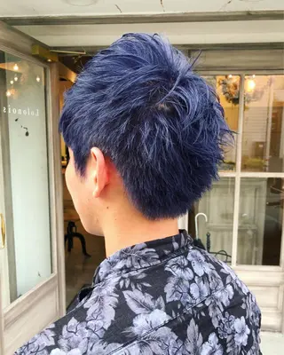 ショート カラー メンズ Lolonois池田 代表 鍜治本颯太のヘアスタイル