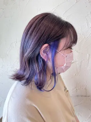 ミディアム カラー メンズ特化/パーマ指 名No.1/百瀬太郎のヘアスタイル