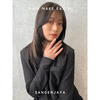 セミロング hair make earth 🪡のヘアスタイル