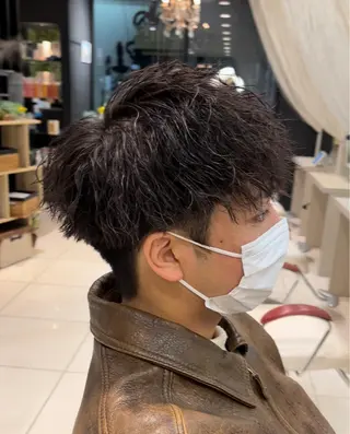 パーマ メンズ EARTH勝田台 吉永嵐のヘアスタイル