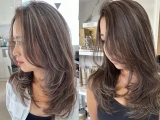ロング レイヤー/髪質改善/ ブリーチ/コタケのヘアスタイル
