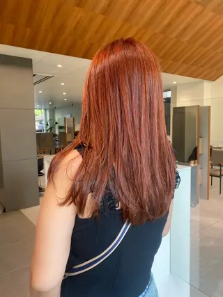 ロング 🎀透明感× 暖色カラーつな🎀のヘアスタイル