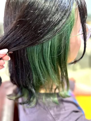 ミディアム カラー 韓国風レイヤー ∕ 大隣 里桜のヘアスタイル